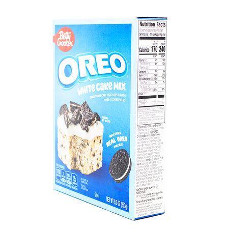 Betty Crocker Oreo White Cake Mix - 9.3oz  Nutrition Facts Ingredients