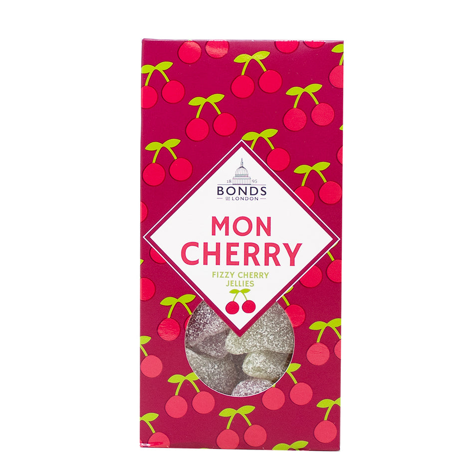 Bonds Mon Cherry Fizzy Cherry Jellies (UK) - 140g - British Candy