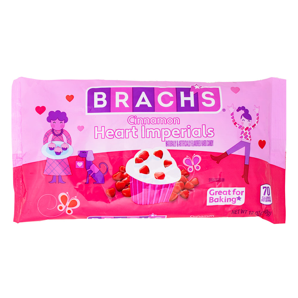 Brach's Cinnamon Imperial Hearts - 12oz-Candy hearts-Valentine’s Day candy-Cinnamon Heart Candy