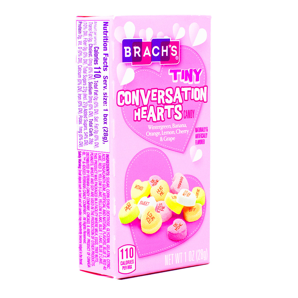 BRACH'S Tiny Conversation Hearts Valentines Candy 3 oz. Bag