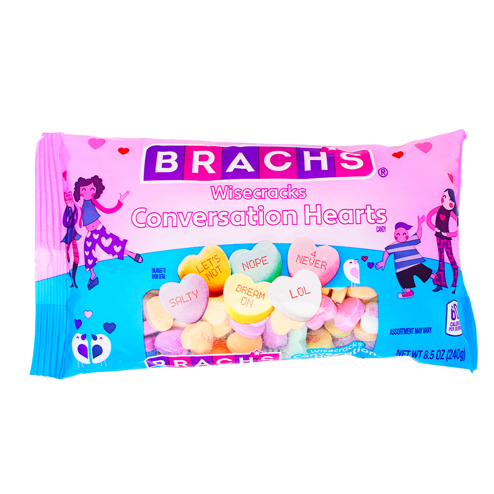 Brach's Wisecracks Conversation Hearts - 8.5oz-Conversation hearts-Candy hearts-Valentine's Day candy