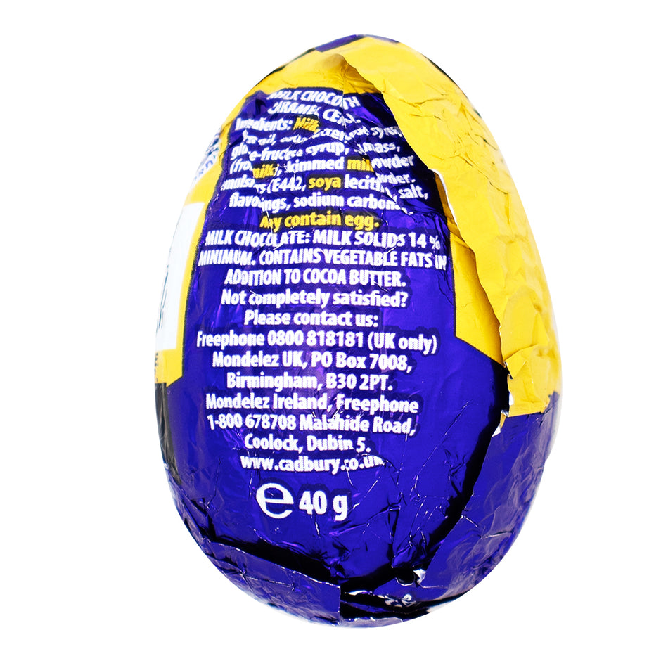 Cadbury Caramel Egg UK - 40g  Nutrition Facts Ingredients