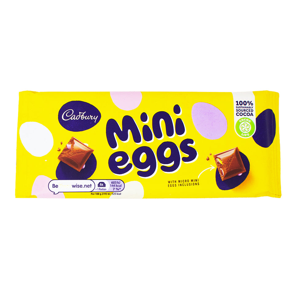 Cadbury Mini Eggs Block (UK) - 110g - British Chocolate - 