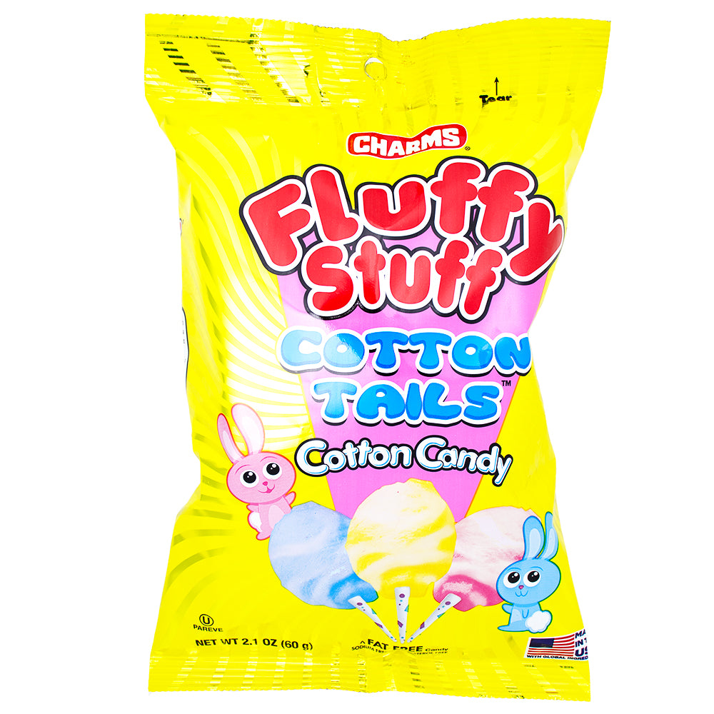 Charms Fluffy Stuff Cotton Tails Cotton Candy - 2.1oz