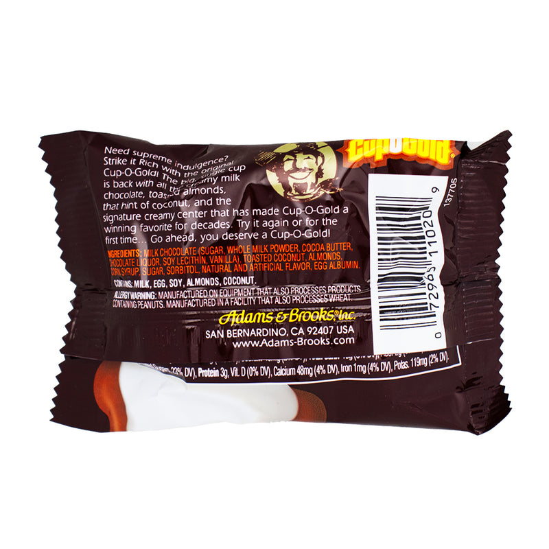 Cup-O-Gold - 1.25oz  Nutrition Facts Ingredients