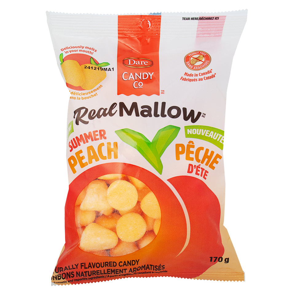 Dare Real Mallow Summer Peach Marshmallow Candy - Canadian Candy