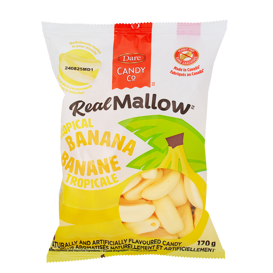 Dare Real Mallow Banana Marshmallow Candy - 170g - Canadian Candy