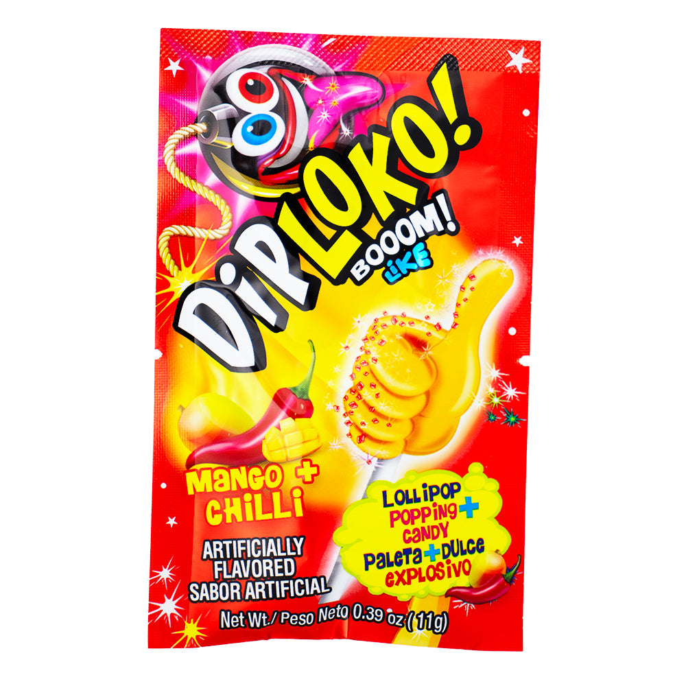 Dip Loko Mango Chili Lollipop with Popping Candy - .39oz\