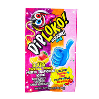 Dip Loko Sour Tropical Punch Lollipop with Popping Candy - .39oz - Lollipop - Popping Candy - Mexican Candy