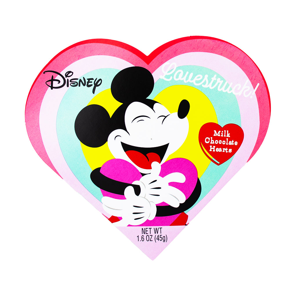 Mickey/Minnie Mouse Milk Chocolate Hearts Valentine - 50g Nutrition Facts Ingredients