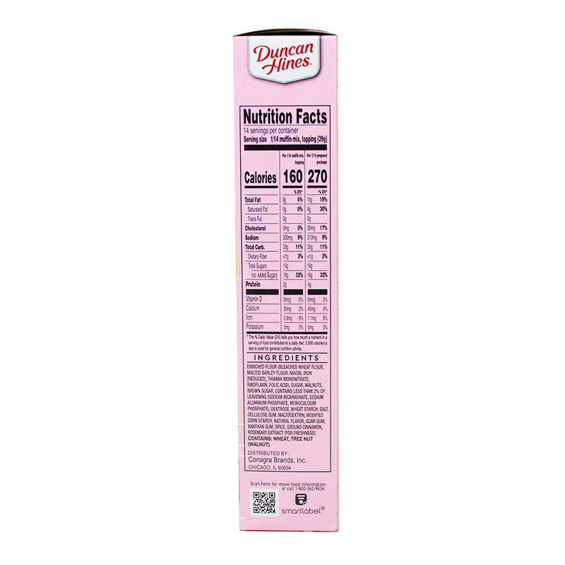 Dolly Parton's Banana Nut Muffin & Bread Mix - 19oz  Nutrition Facts Ingredients