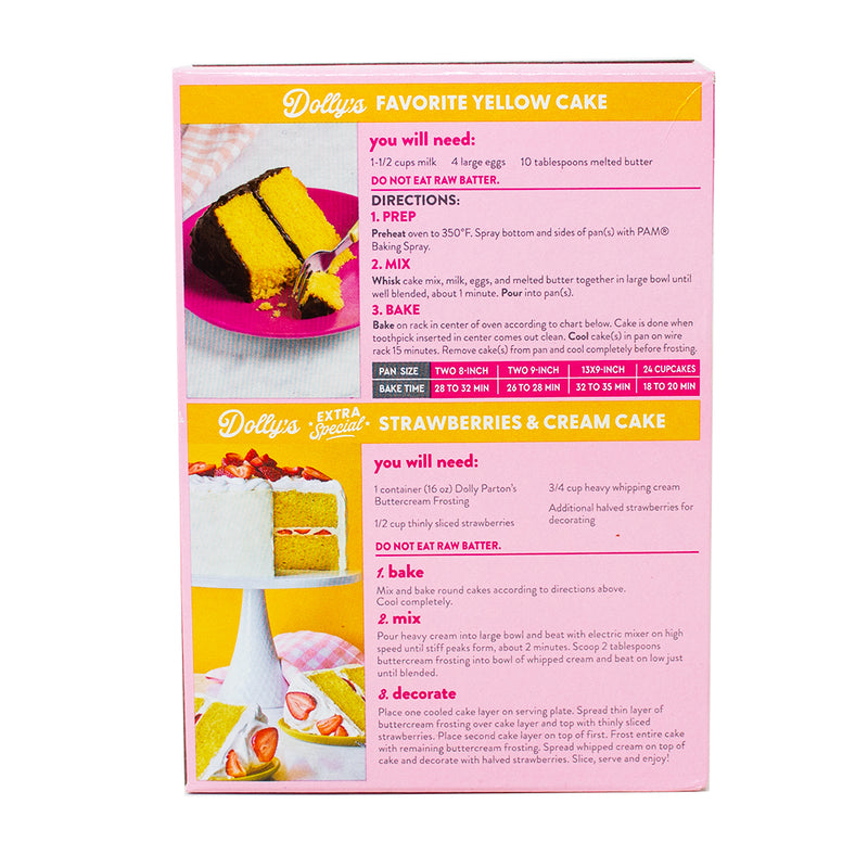 Dolly Parton's Favorite Yellow Cake Mix - 18oz