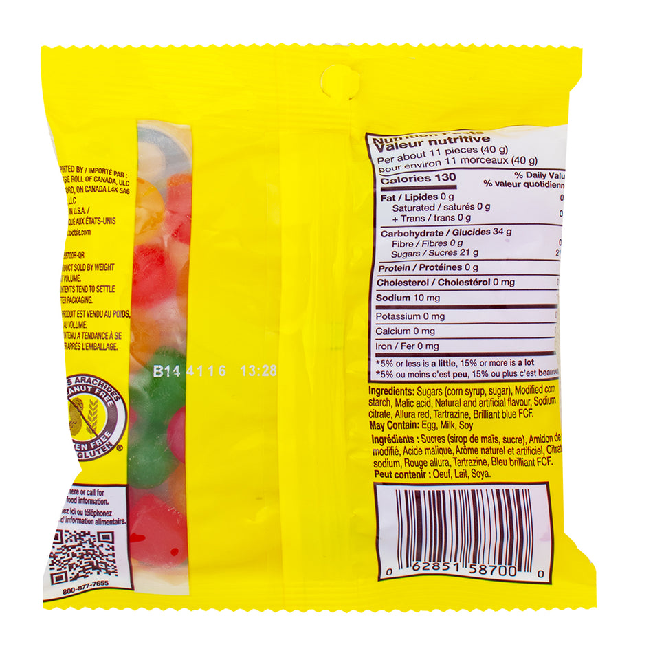 Dots Assorted Gummy Candy Pieces - 142g  Nutrition Facts Ingredients