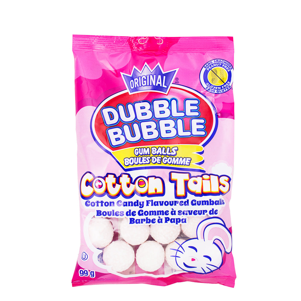 Dubble Bubble Cotton Tails Gumballs - 99g