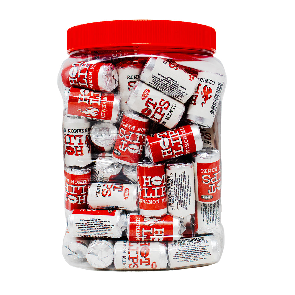 fancyalamode キャンディポット Hot Lips Cinnamon Mints - 100ct | Candy Funhouse US