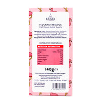 Bonds Flocking Fabulous Flamingo Gummies (UK) - 140g - Gummy Candy - Nutrition Facts Ingredients