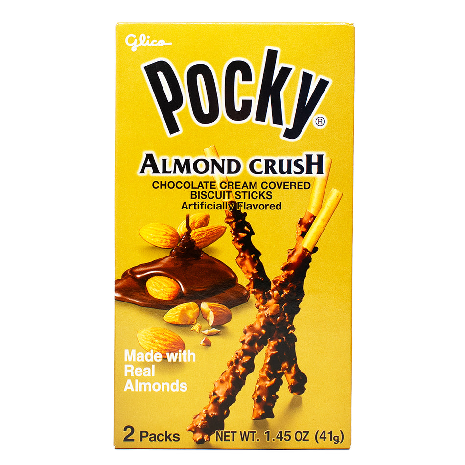 Pocky Almond Crush Chocolate Cream Covered Biscuit Sticks - 1.45oz