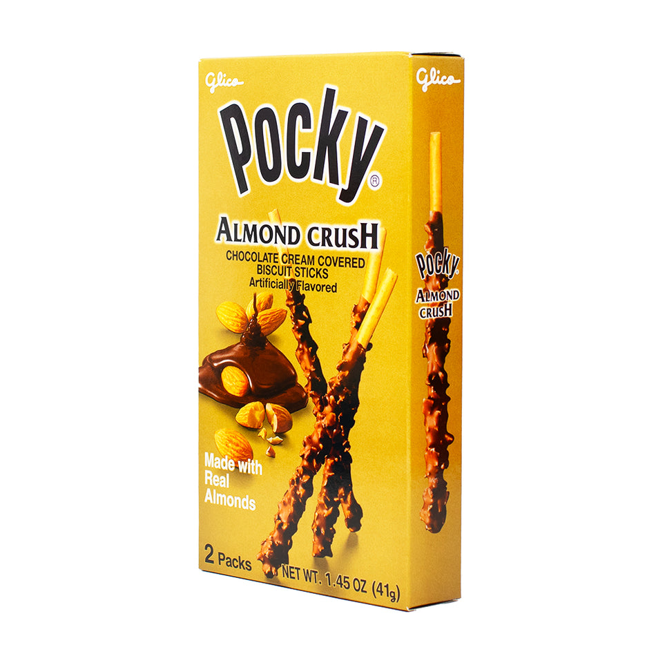 Pocky Almond Crush Chocolate Cream Covered Biscuit Sticks - 1.45oz