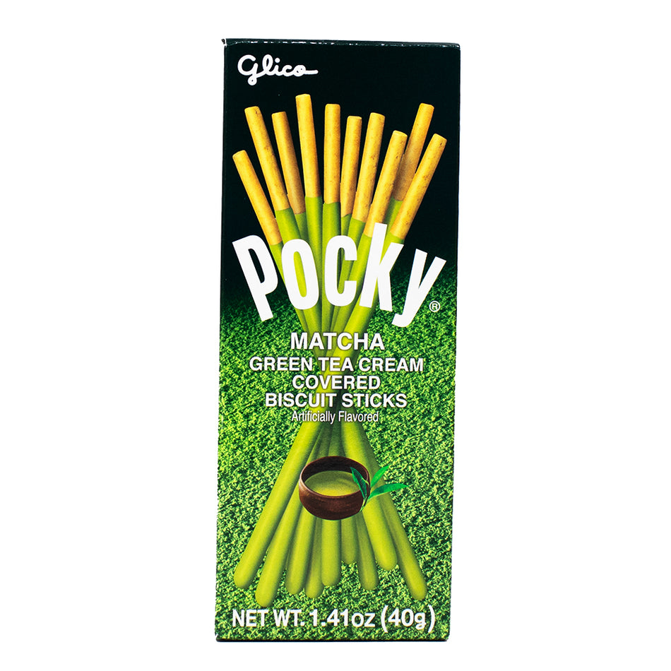 Pocky Green Tea Cream Coated Biscuit Sticks - 1.41oz