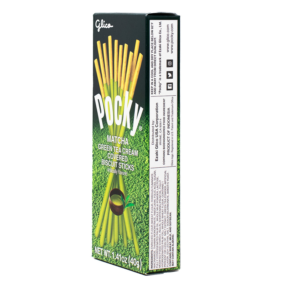 Pocky Green Tea Cream Coated Biscuit Sticks - 1.41oz