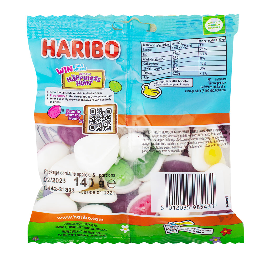 Haribo Easter Eggs Galore - 140g  Nutrition Facts Ingredients