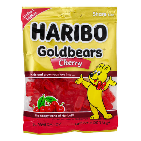 Haribo Gold Bears Cherry - 4oz - Haribo Gummy Bears 