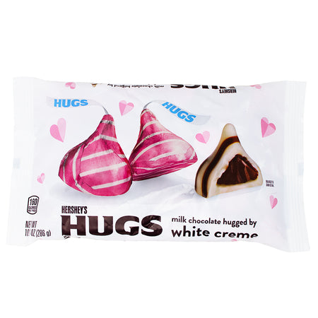 Hershey's Hugs Milk Chocolate Hugged By White Creme - 10.1oz-Hershey’s Kisses-Milk chocolate-Hershey's Hugs