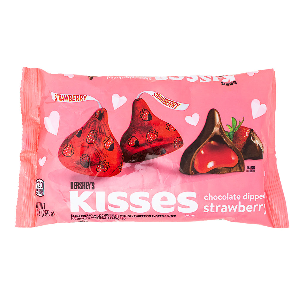 Hershey Kisses Strawberry Dipped - 9oz-Hershey’s Kisses-Valentine’s Day chocolate-Chocolate strawberries 