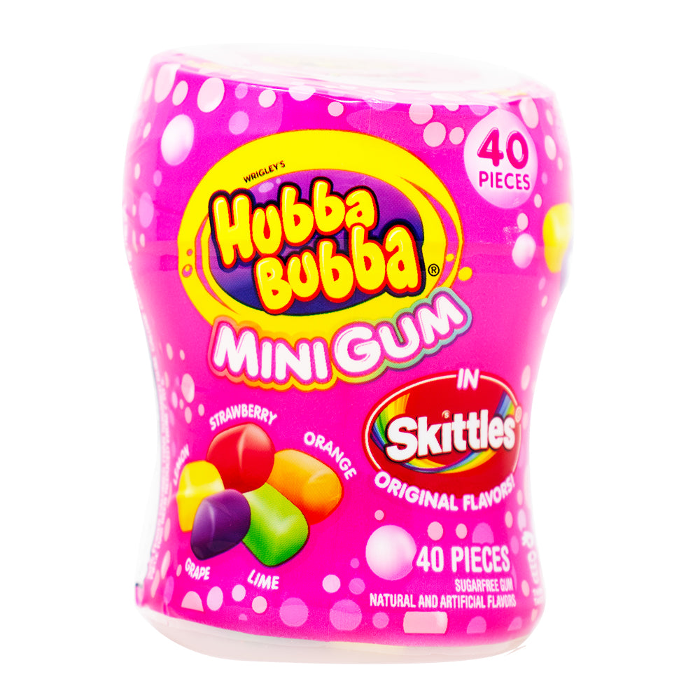 Hubba Bubba Mini Gum In Skittles - 40 Pieces