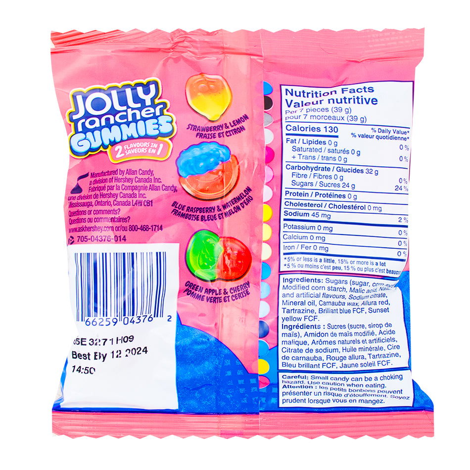 Jolly Rancher Gummies 2in1 - 182g  Nutrition Facts Ingredients - Gummy Candy from Jolly Rancher!