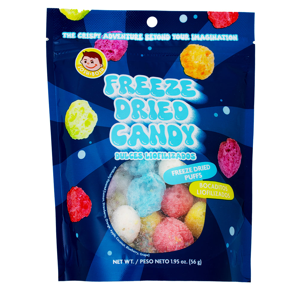 Josh Bosh Freeze Dried Candy Puffs Assorted Fruits - 1.95oz | Candy ...