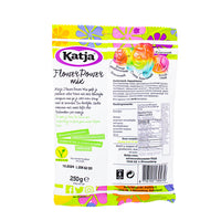 Katja Flower Power Mix - 250g  - Vegan Candy  Nutrition Facts Ingredients