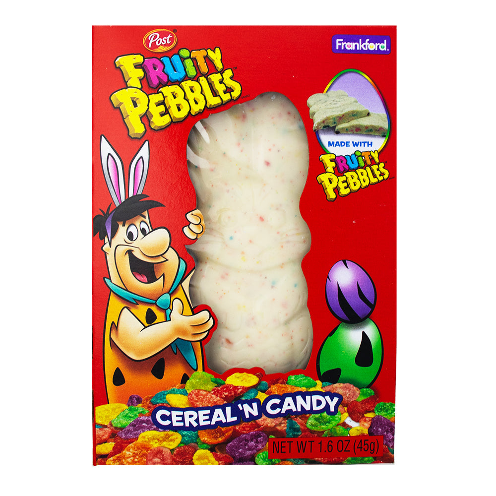 Fruity Pebbles White Chocolate Easter Bunny - 1.6oz