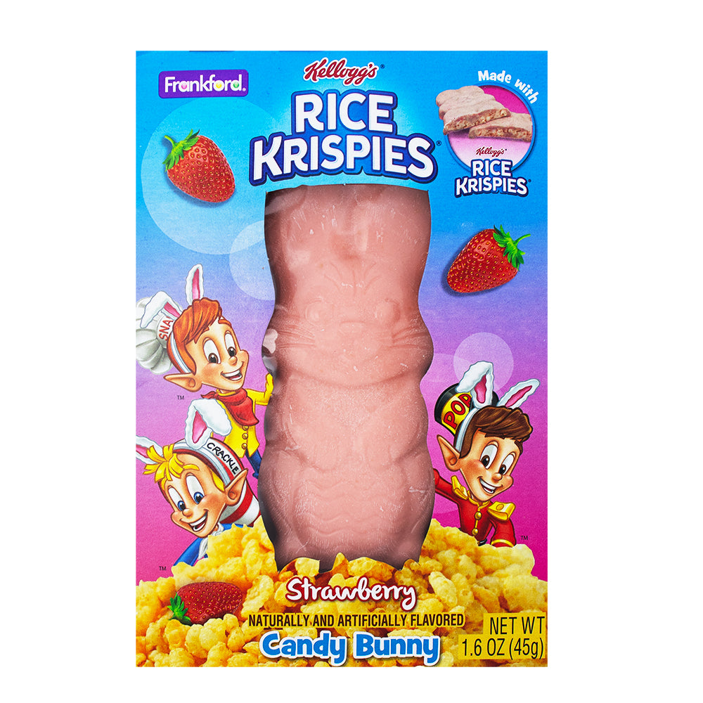 Rice Krispies Strawberry White Chocolate Easter Bunny - 1.6oz