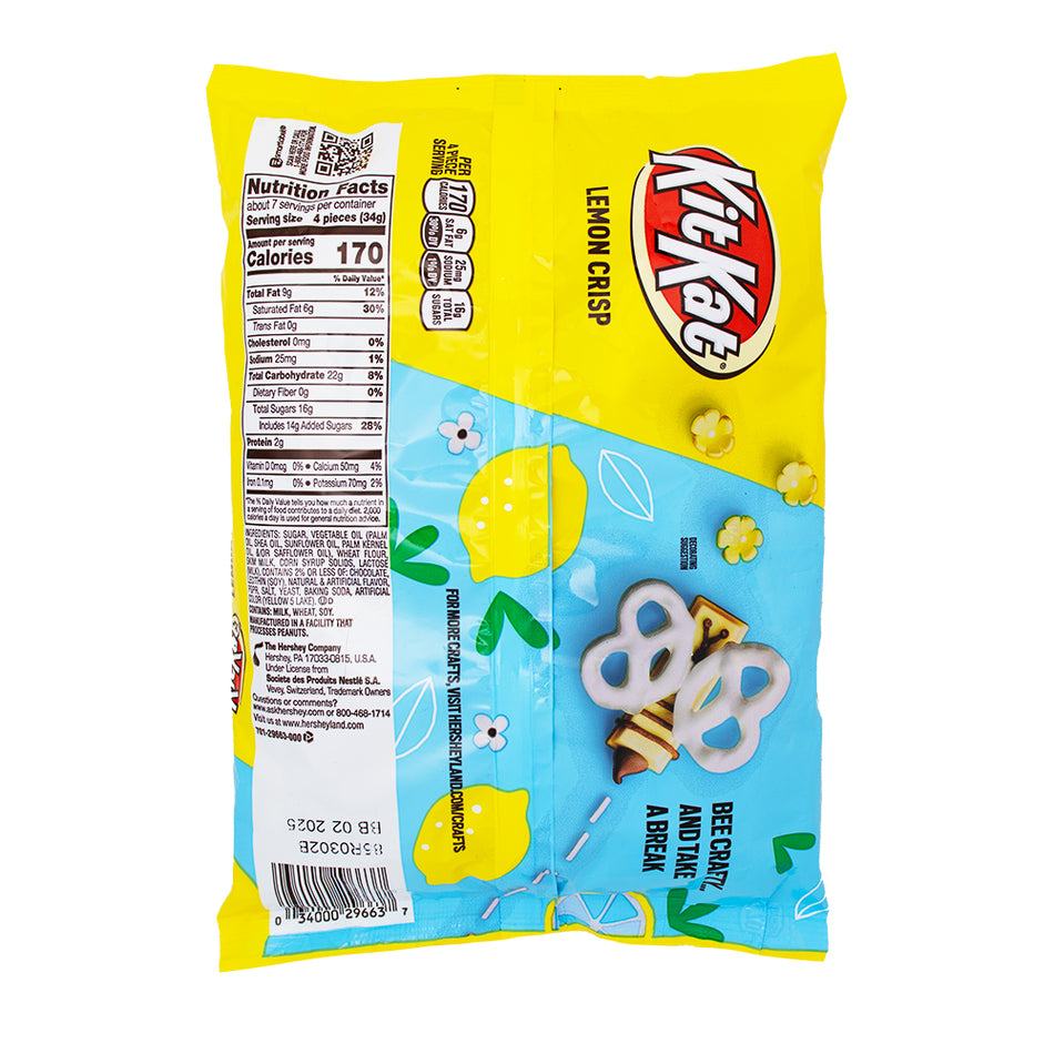 Kit Kat Miniatures Lemon Crisp - 8.4oz Nutrition Facts Ingredients