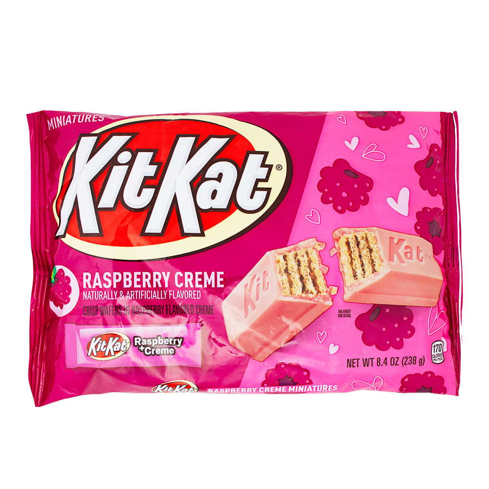 Valentine's Edition Kit Kat Raspberry and Cream Miniatures - 8.4oz ...