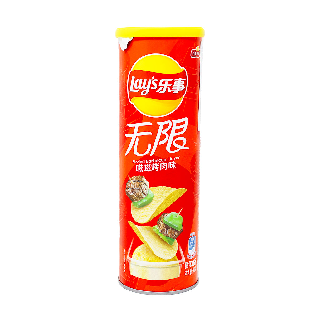 Lays Stax Sizzled BBQ (China) - 90g - Lays Potato Chips