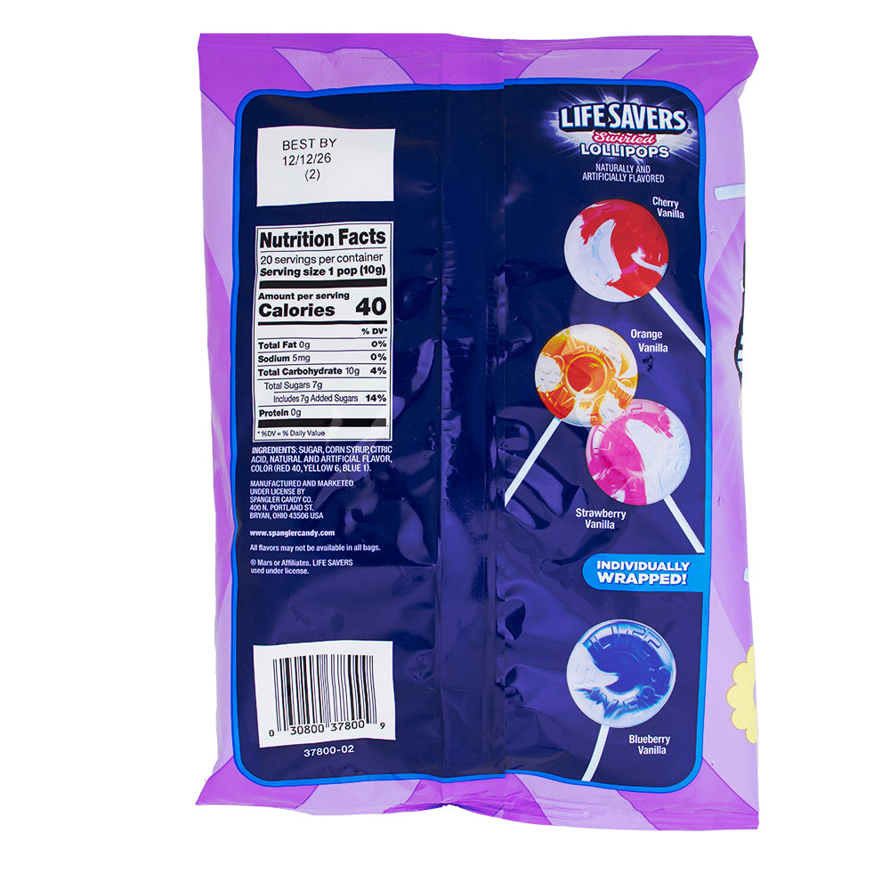 Lifesavers Swirled Lollipops 25PK | Candy Funhouse – Candy Funhouse US