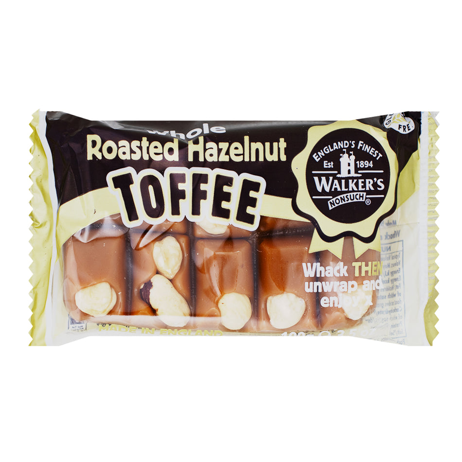 Walker's Roasted Hazelnut Toffee Bars - 100g UK - British Candy