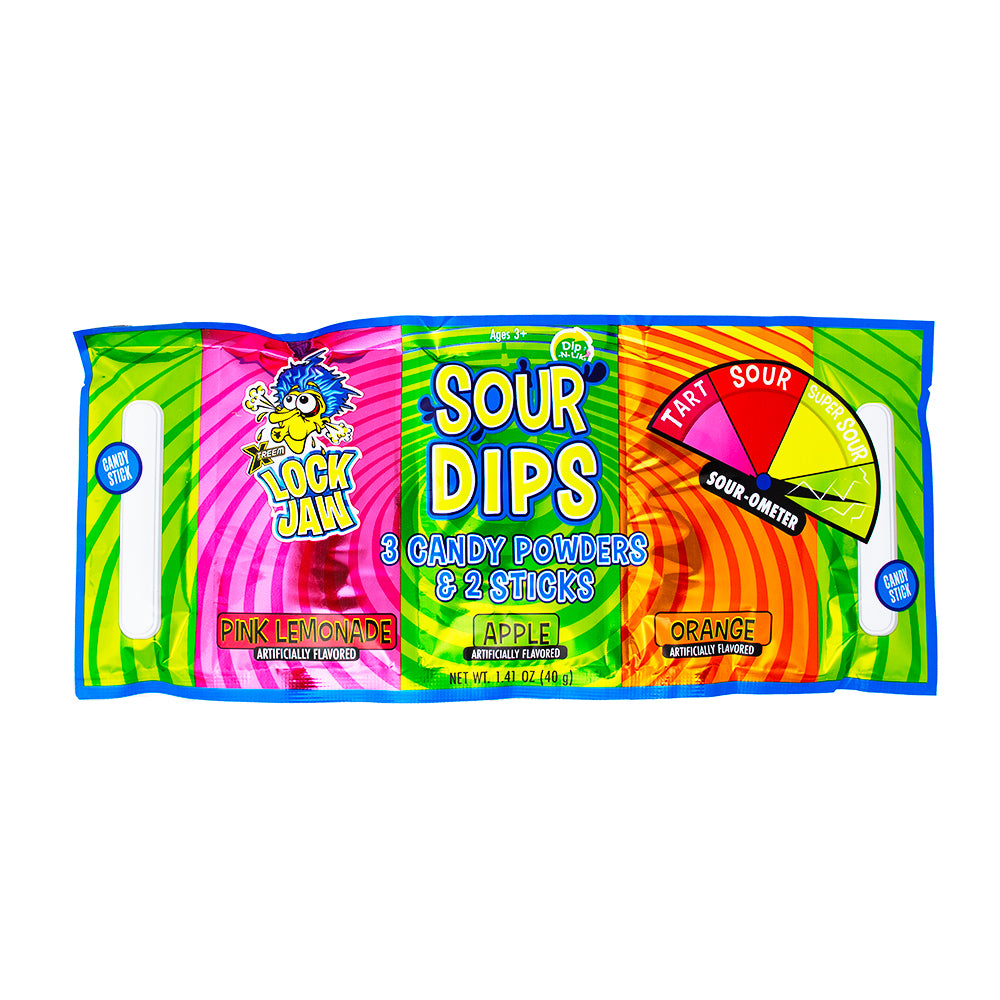Lock Jaw Sour Dips - 1.41oz - Sour Candy