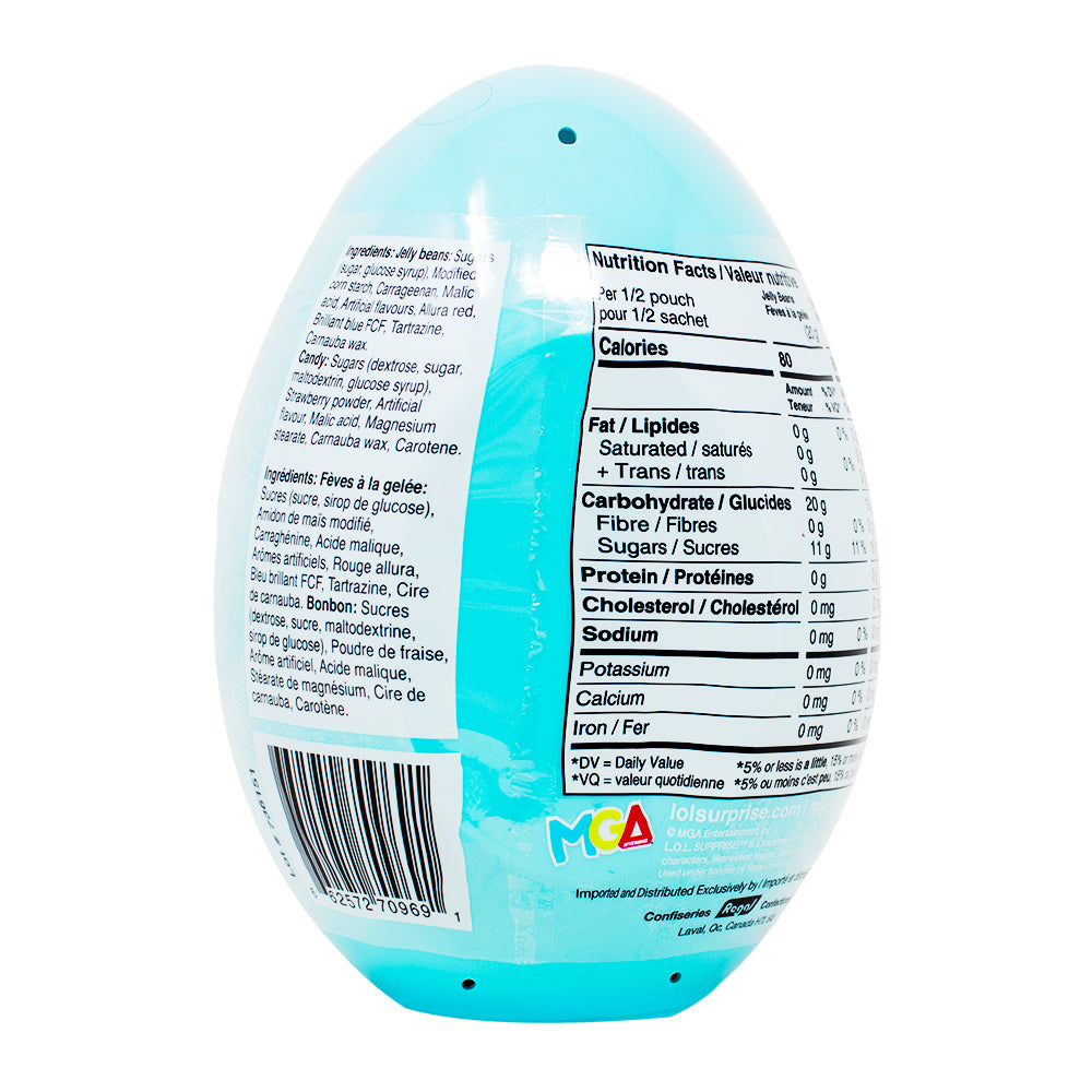 LOL Surprise 3D Jumbo Egg - 80g Nutrition Facts Ingredients