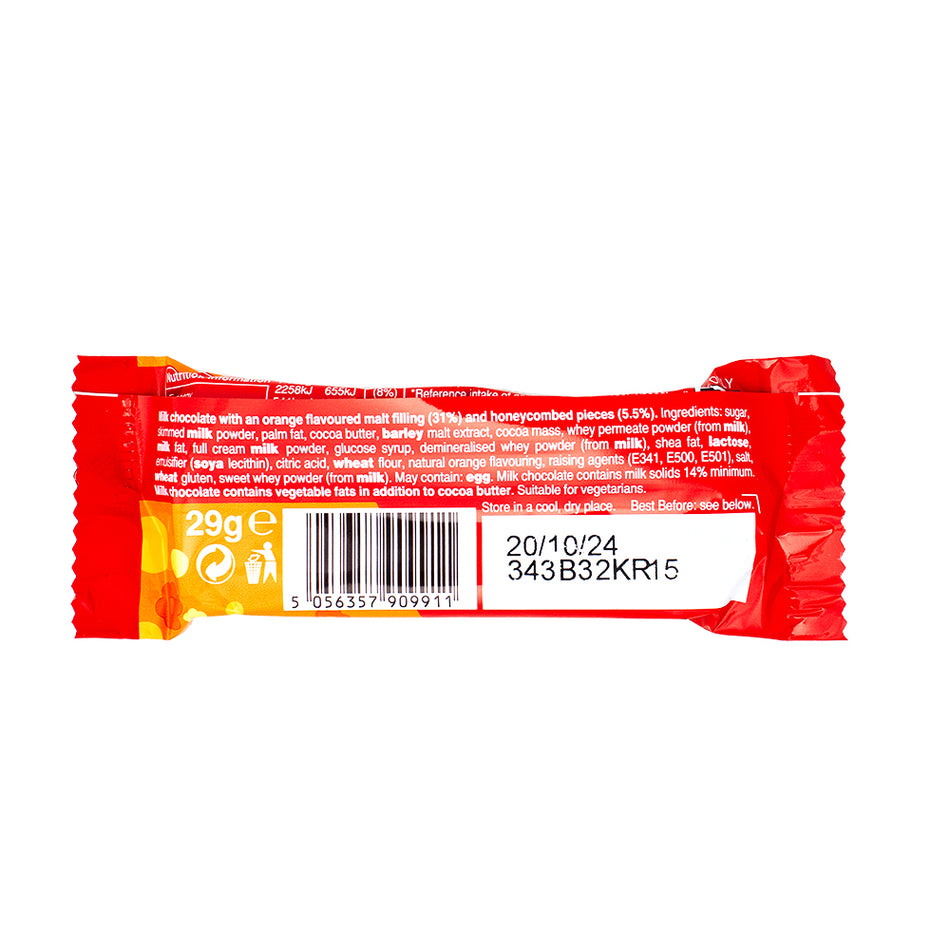 Maltesers Bunny Orange - 29g  Nutrition Facts Ingredients - British Candy
