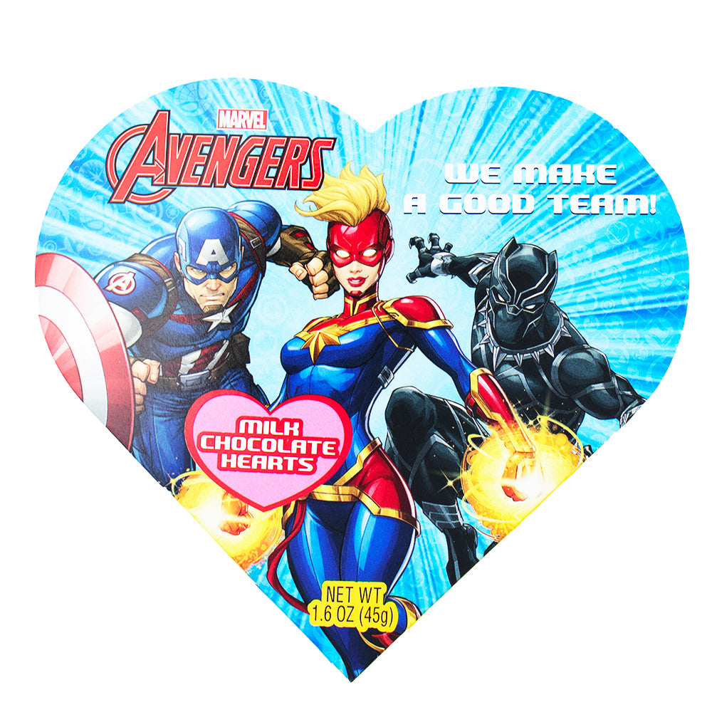  Marvel Heroes Chocolate Hearts - 1.6oz  Nutrition Facts Ingredients