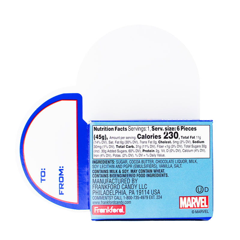 Marvel Heroes Chocolate Hearts - 1.6oz