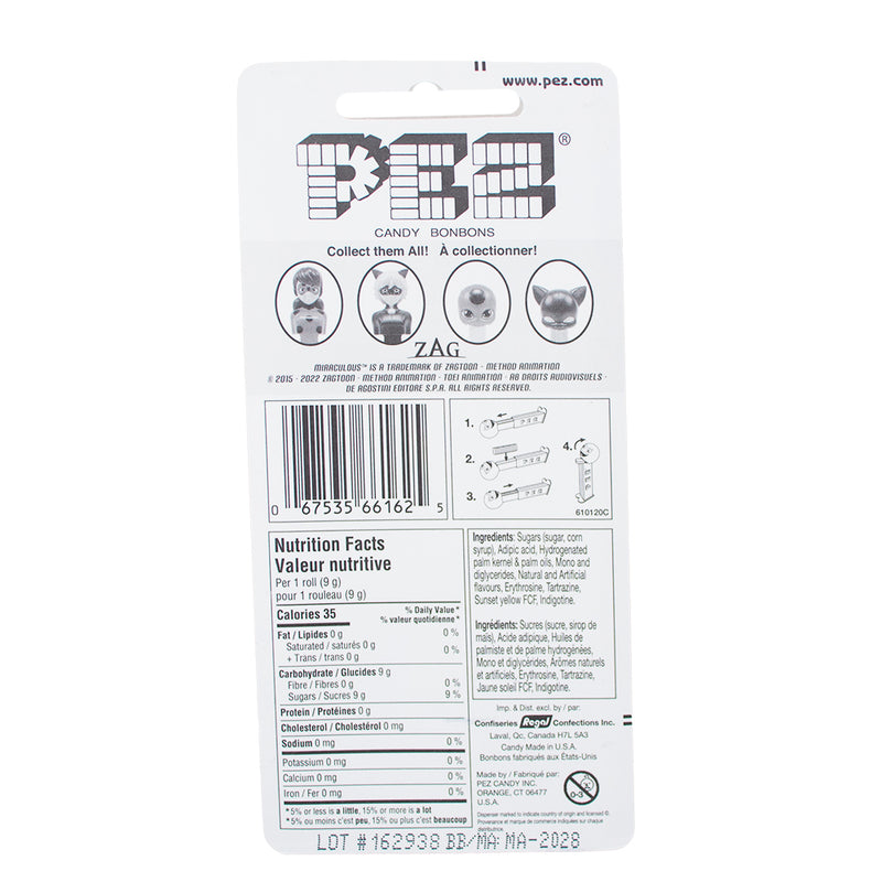 PEZ - Miraculous Ladybug (Red) - PEZ Dispensers - PEZ Candy  Nutrition Facts Ingredients