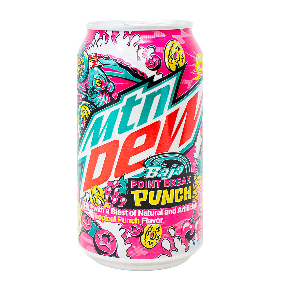 Mountain Dew Baja Point Break Punch Soda - 355mL | Candy Funhouse ...