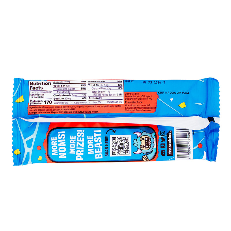 Mr Beast Bar - Crunch  60g  Nutrition Facts Ingredients