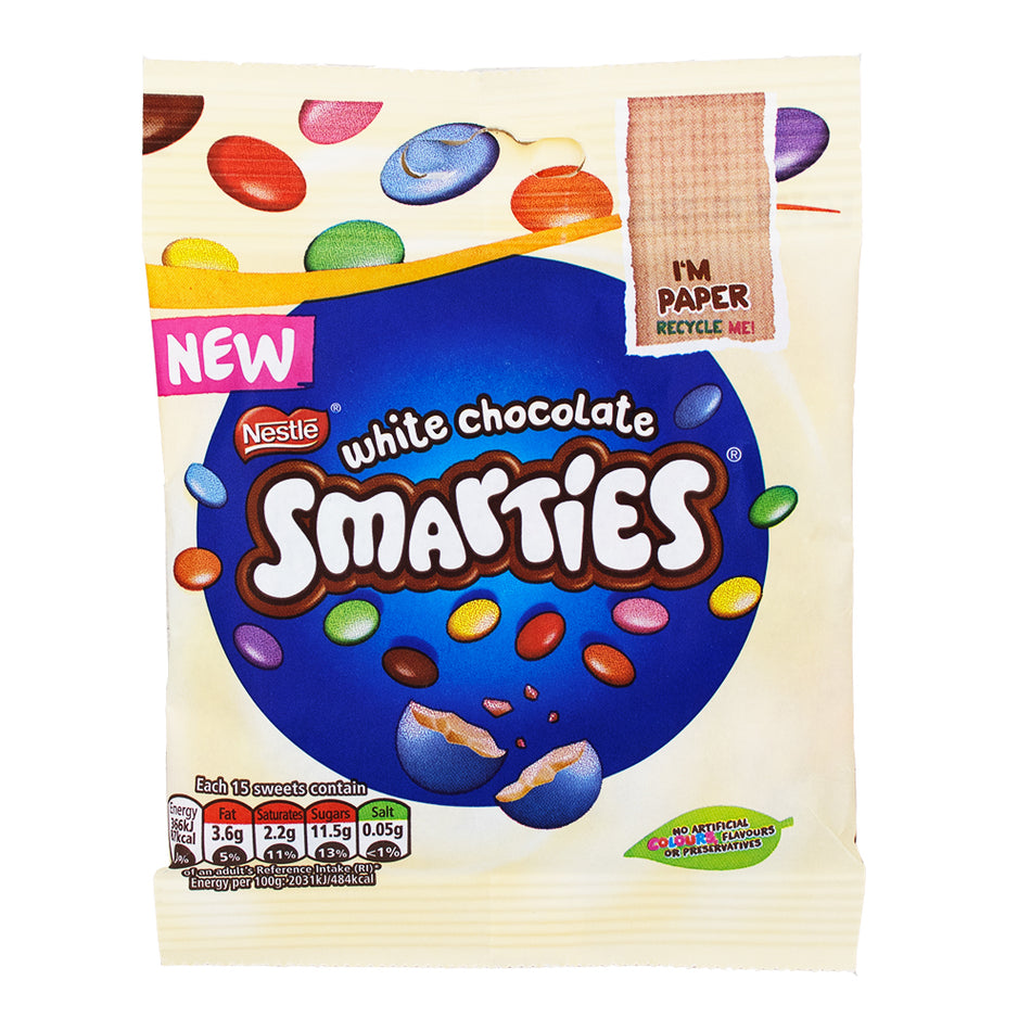 Smarties White Chocolate (UK) - 100g