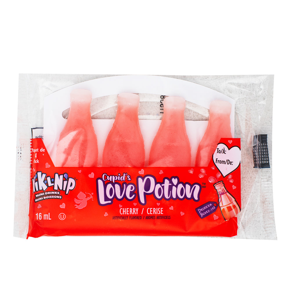 Nik-L-Nip Cupid's Love Potion 4 Pack - 16mL-Valentine’s Day Candy-Valentine's candy