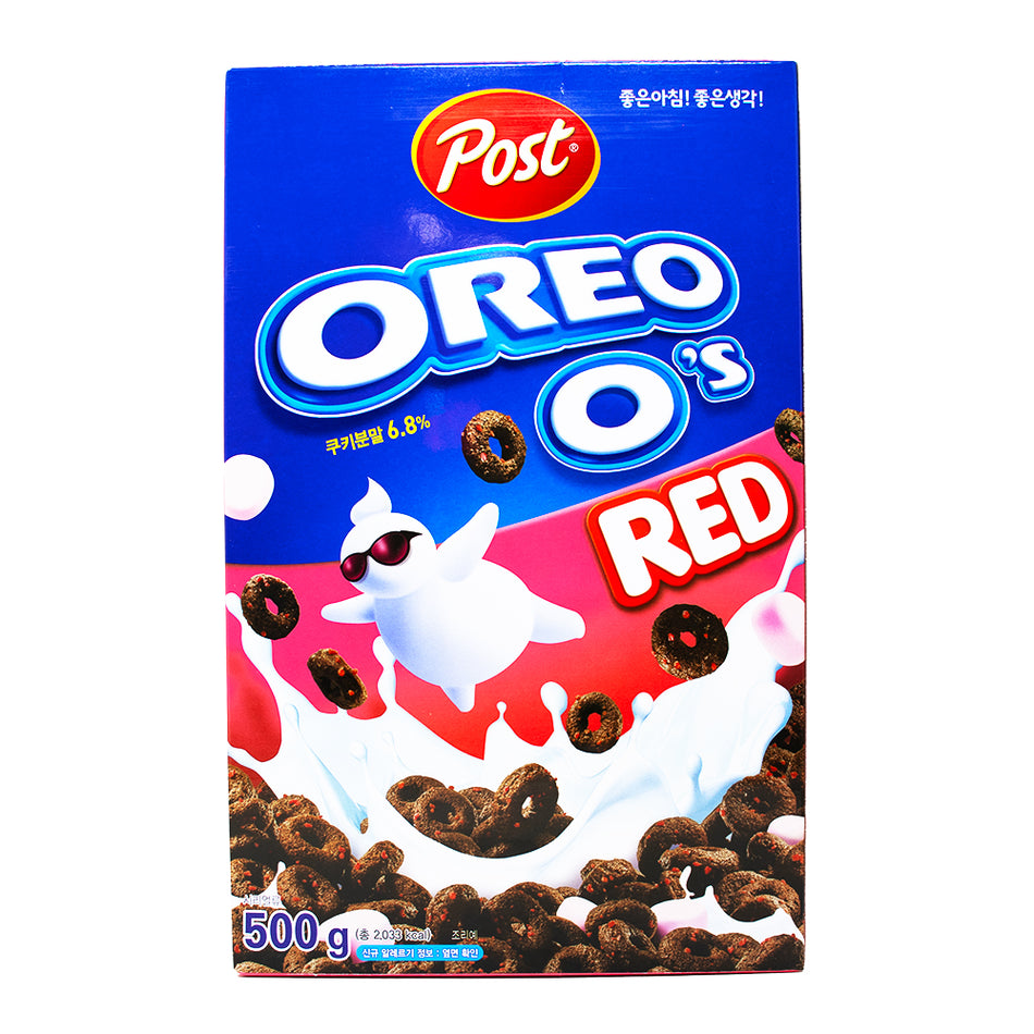 Oreo O's Red Chocolate Strawberry Cereal (Korea) - 500g - Oreo Cereal